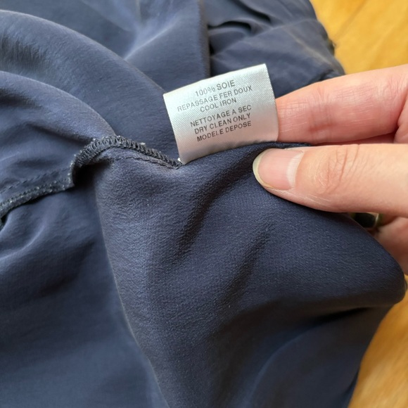 Maje Navy Silk Jumpsuit - Picture 3 of 4